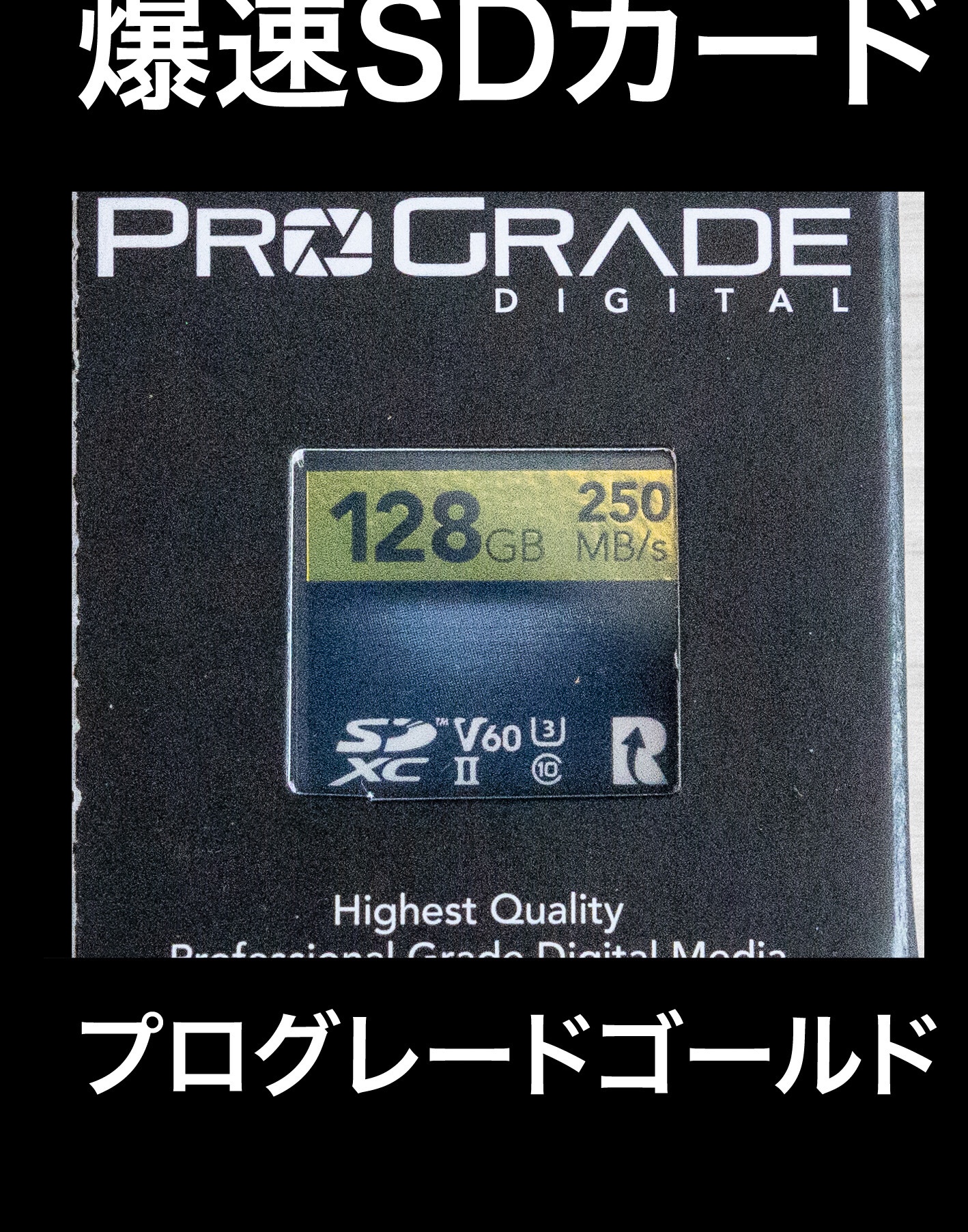 ProGrade Digital COBALT 256GB V90 SDカード